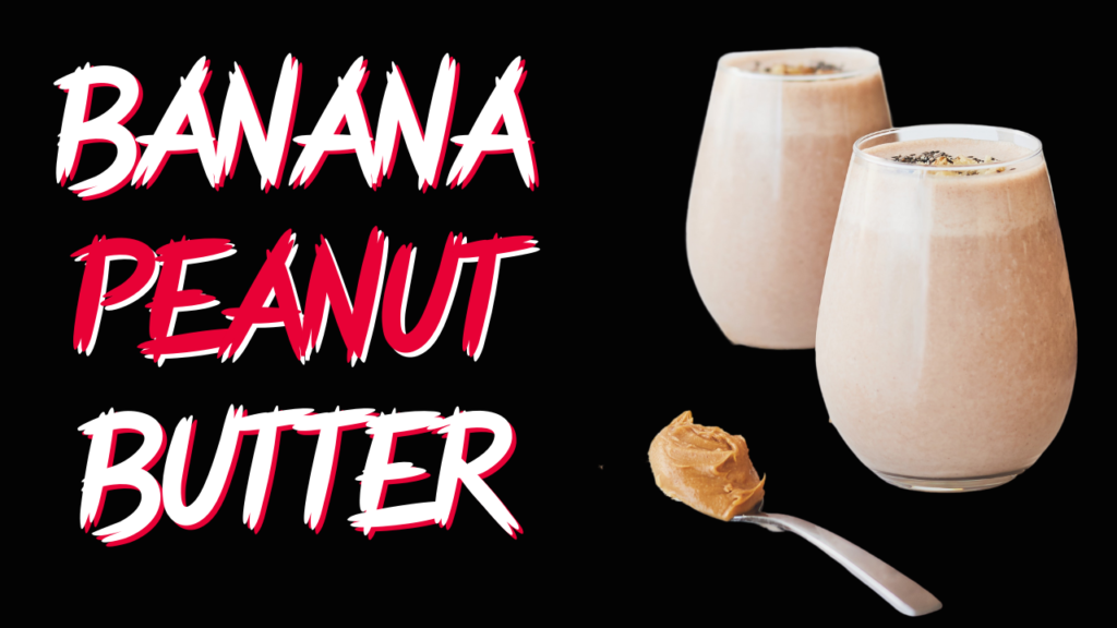 Delicious banana peanut butter smoothie: a creamy indulgence.