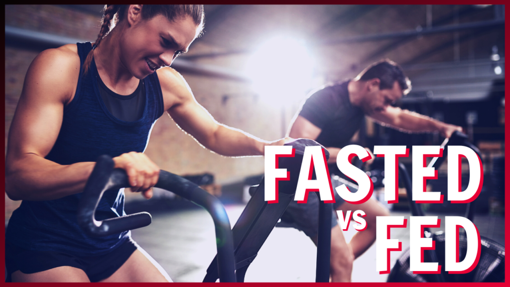 Intense workout session: exploring the differences between exercising in a fasted vs fed state.